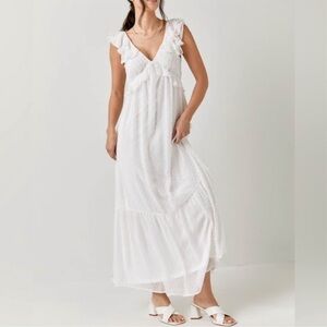 Francesca's White Maxi Dress